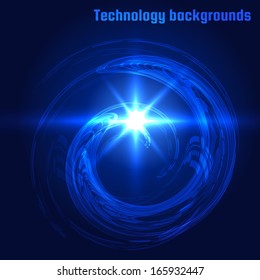 Abstract spiral background. Vector eps10