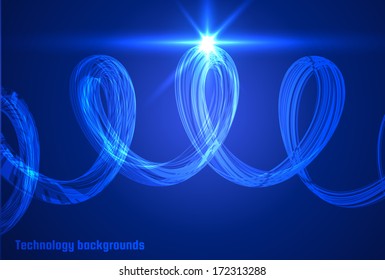 Abstract spiral background. Vector eps10