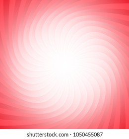 Abstract spiral background - vector graphic design from twisting rays