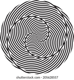 Abstract spiral background. Vector illustration.