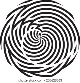 Abstract spiral background. Vector illustration.