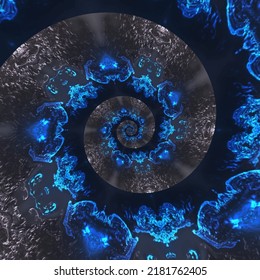 Abstract spiral background. Vector illustration
