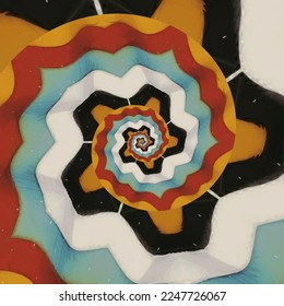Abstract spiral background. Vector illustration
