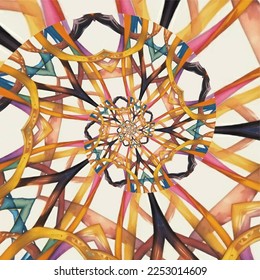 Abstract spiral background. Vector illustration
