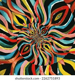 Abstrakter Spiralhintergrund. Vektorgrafik
