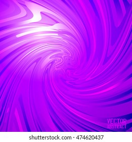 Abstract Spiral Background. Violet Lines and Pink Stripes. Vector illustration