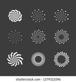 abstract spiral black background
