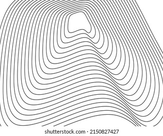 Abstract Spiral Black White Design Element On White Background Of Twist Lines. Vector Illustration Eps 10 For Elegant Business Card, Print Brochure, Flyer, Banners, Cover Book, Label, Fabric