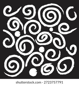 Conjunto de cepillo espiral Abstractas para obras de arte creativas
