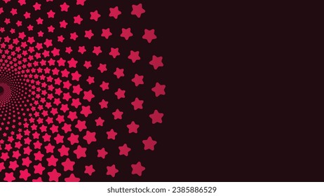 Abstract spiral Christmas background. This creative star background will make your project stunning.