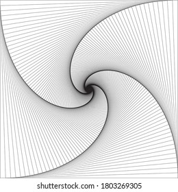 Abstract spiral circular lines on white background of twist lines. Vector Illustration for background, brochure, flyer, banners, cover book, label, fabric