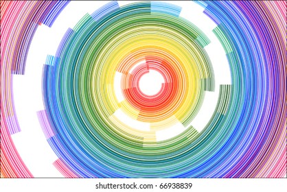 Abstract Spiral Color Background - Vector