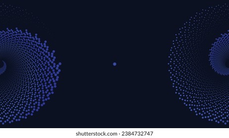 Abstract spiral dark blue background