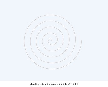 Abstraktes Spiraldesign mit konzentrischen Kreisen, minimalistisches geometrisches Muster in einem sauberen, modernen Stil, einzeln auf hellem Hintergrund