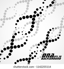 Abstract spiral of DNA, stylish molecule background, vector logo, eps 10