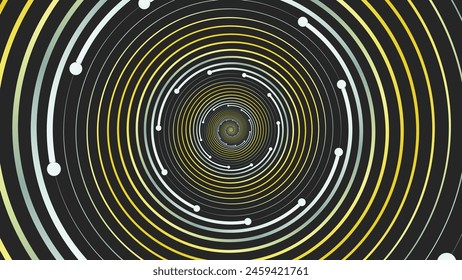 Abstract spiral dotted lovely color contrast simple minimalist background.