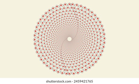 Abstract spiral dotted lovely color contrast simple minimalist background.