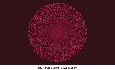 Resumen espiral punteado girando vortex estilo urgencia ciclo de datos profundo oscuro ping fondo.