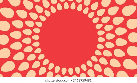Abstractas espiral punteado urgencia big data ciclo tipo simple fondo giratorio. Este fondo minimalista se puede utilizar como Anuncio, galaxia, espacio exterior, presentación de big data, ciclo infinito.
