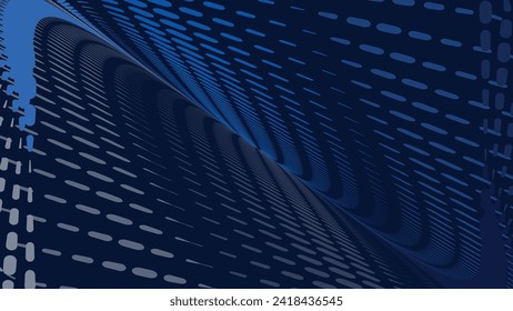 Espiral abstracta de urgencia salpicada alrededor del color azul oscuro fondo creativo.