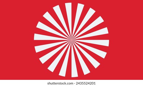 Abstract spiral dotted urgency round data burst red background.