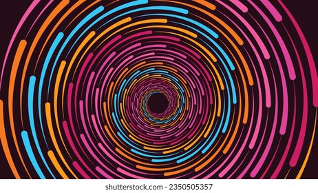 Abstract spiral dotted vortex background. This creative spiral circle can be used as a data cycle. You can also use it as a banner or webpage home. 