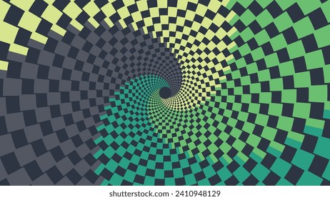 Resumen de espiral de vórtice punteado estilo vórtice creativo fondo minimalista.