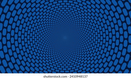 Abstract spiral dotted vortex style creative minimalist background.