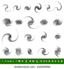 Abstract spiral element
