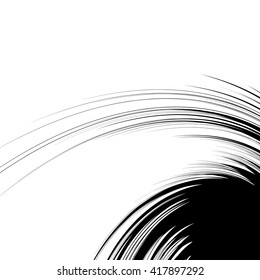 Abstract spiral element. Artistic background with rotating shapes, radial, radiating lines.