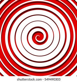 Abstract spiral element, concentric, radial lines