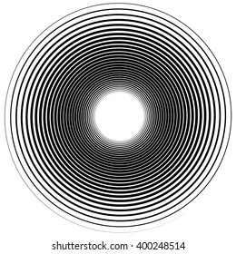 Abstract spiral element. monochrome twirl, swirl shape, snaky, curvy graphic. Logarithmic inward spiral. Coil, vortex shape.