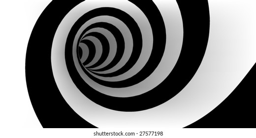 Abstract spiral with empty space