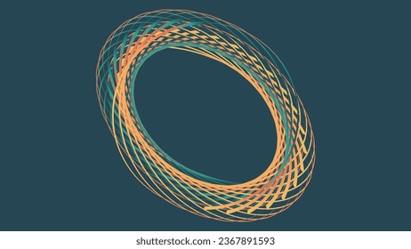 Abstract spiral four color chaotic line background for creative project.