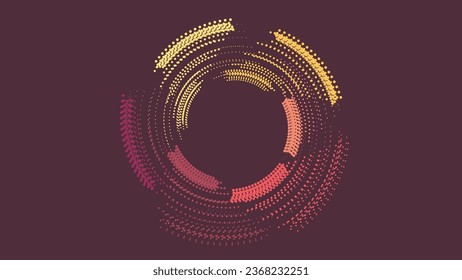 Abstract spiral four color combination background for your creative project. This creative minimalist simple background can be used as a banner or logo.