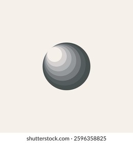 Abstract Spiral Gradient Circle Design