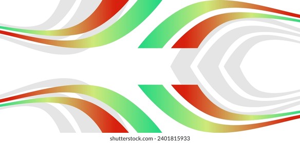 abstract spiral green red gradient sport background