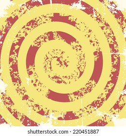 Abstract spiral grunge pattern background. Vector illustration.