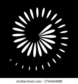 Abstract spiral icon. Design element. Vector art.