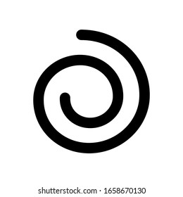 abstract spiral icon vector isolated 