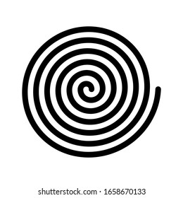 abstract spiral icon vector isolated 