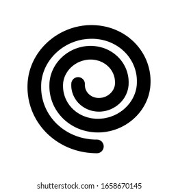 abstract spiral icon vector isolated 