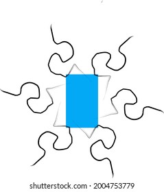 abstract spiral image for ninja