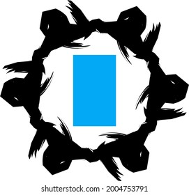 abstract spiral image for ninja