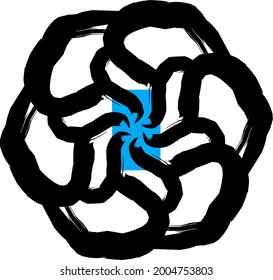abstract spiral image for ninja