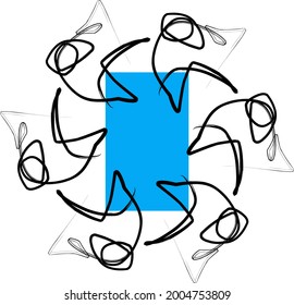 abstract spiral image for ninja