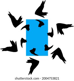 abstract spiral image for ninja