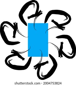 abstract spiral image for ninja