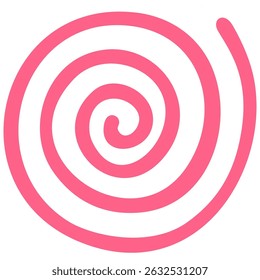Abstract Spiral Line Design Element