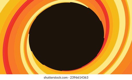 Abstract spiral line round vortex style background in dark color. This creative background can be used as a banner and wallpaper.